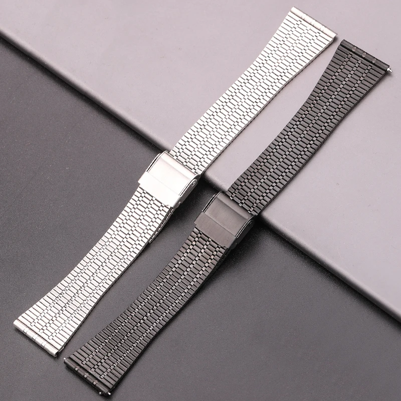 Sleek Stainless Steel Quick-Release Watch Strap - Breathable Design