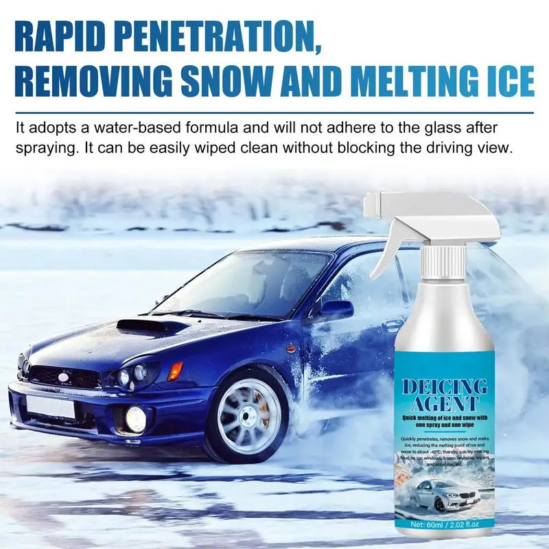 Defrost rozprašovací windshield de-icer pro auto windshield rychle a snadno melts led aspik a sněžit minimální škrábání zlepšit
