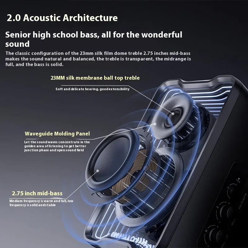 EDIFIER Halo 2.0 SE Bluetooth Speaker 2.0 Acoustic Architecture Active Home Gaming Esports Music subwoofer Speaker