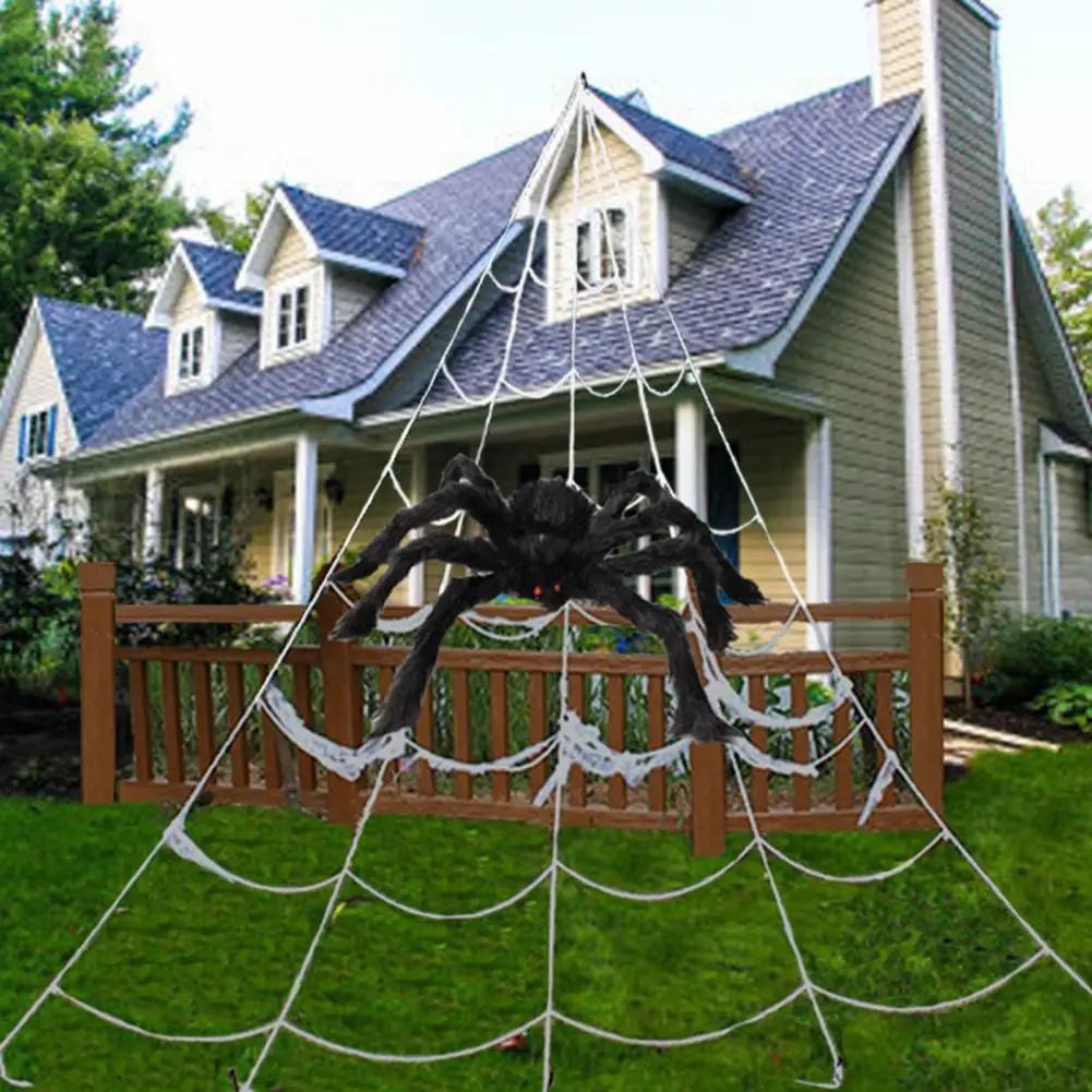 

Scary Giant Spider Huge Spider Web Halloween Decoration Props Haunted House Holiday Giant Cosplay Halloween Costume Decoration