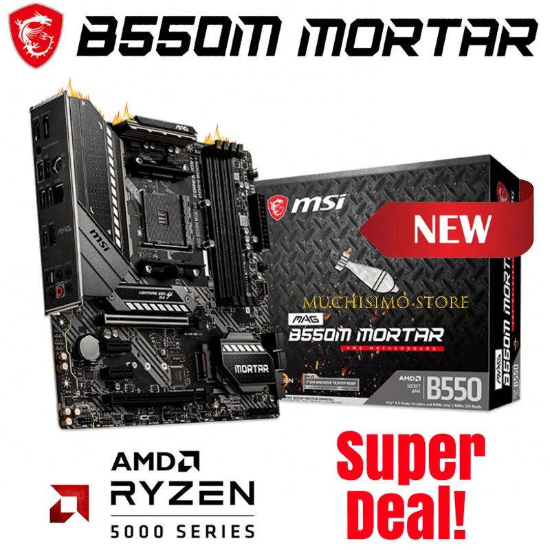AM4 Motherboard DDR4 Ryzen CPU MSI MAG B550M MORTAR AM4 Mainboard AMD