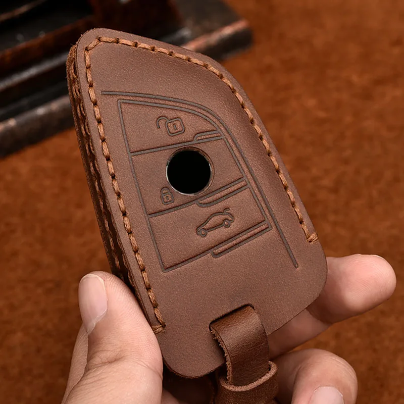 Leather Strap Car Key Case Cover For Bmw M1 M2 M6 M3 M4 M5 M8 X3m