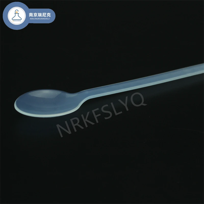 PFA 스푼, 의료 연구 실험, 투명 불소 플라스틱 샘플링 스푼, 180mm