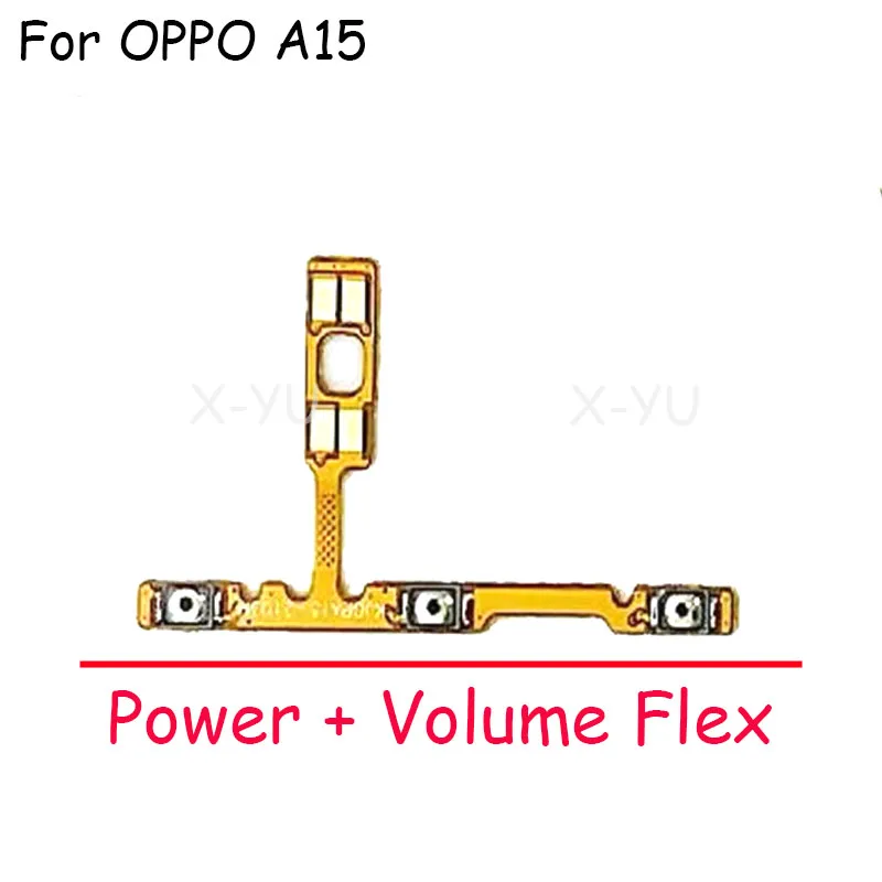 

10PCS For OPPO A15 A16 A17 A17K A35 A5S Power On Off Switch Volume Key Button Ribbon Flex Cable