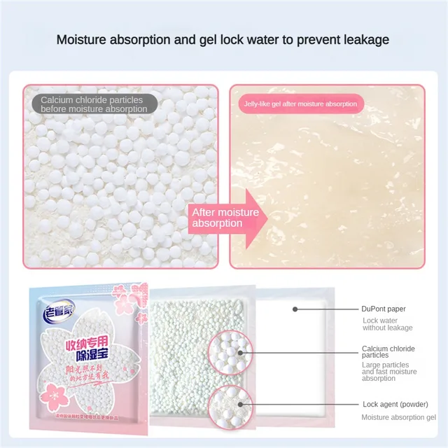 Biztonságos, Párhuzamos Háztartás A Szekrény Szárító Ügynöke Kis Háztartási Penészgátló Termékek Nedvességtáska Új - Image 5