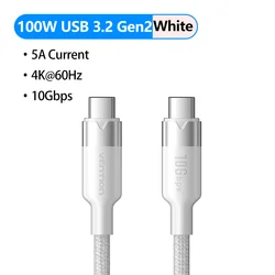 Vention 100W USB - C Fast Charging Cable - 0.5m (100W AlumAlloy White)
