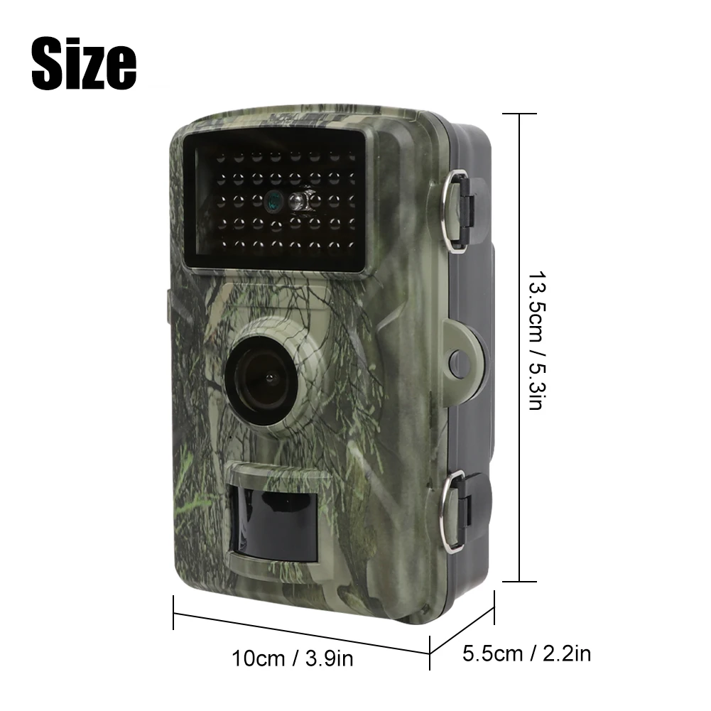 Mini Hunting Camera 16MP Wild Trail Camera Infrared Night Vision Outdoor Motion Activated Scouting 0.7S Trigger Photo Trap