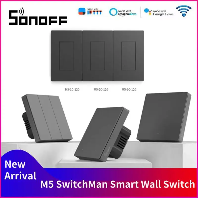 Tanie SONOFF Wifi M5 SwitchMan inteligentny przełącznik ścienny 120 typ 1/2/3