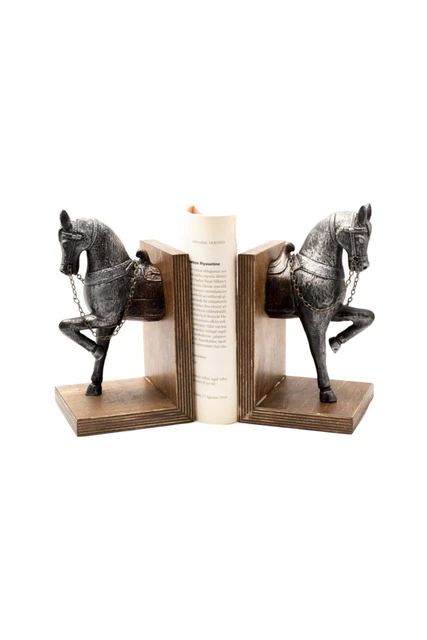 Dekoroatif – porte-livre en forme de cheval, porte-bibelot, 16 cm, 26 cm au  Total, 2