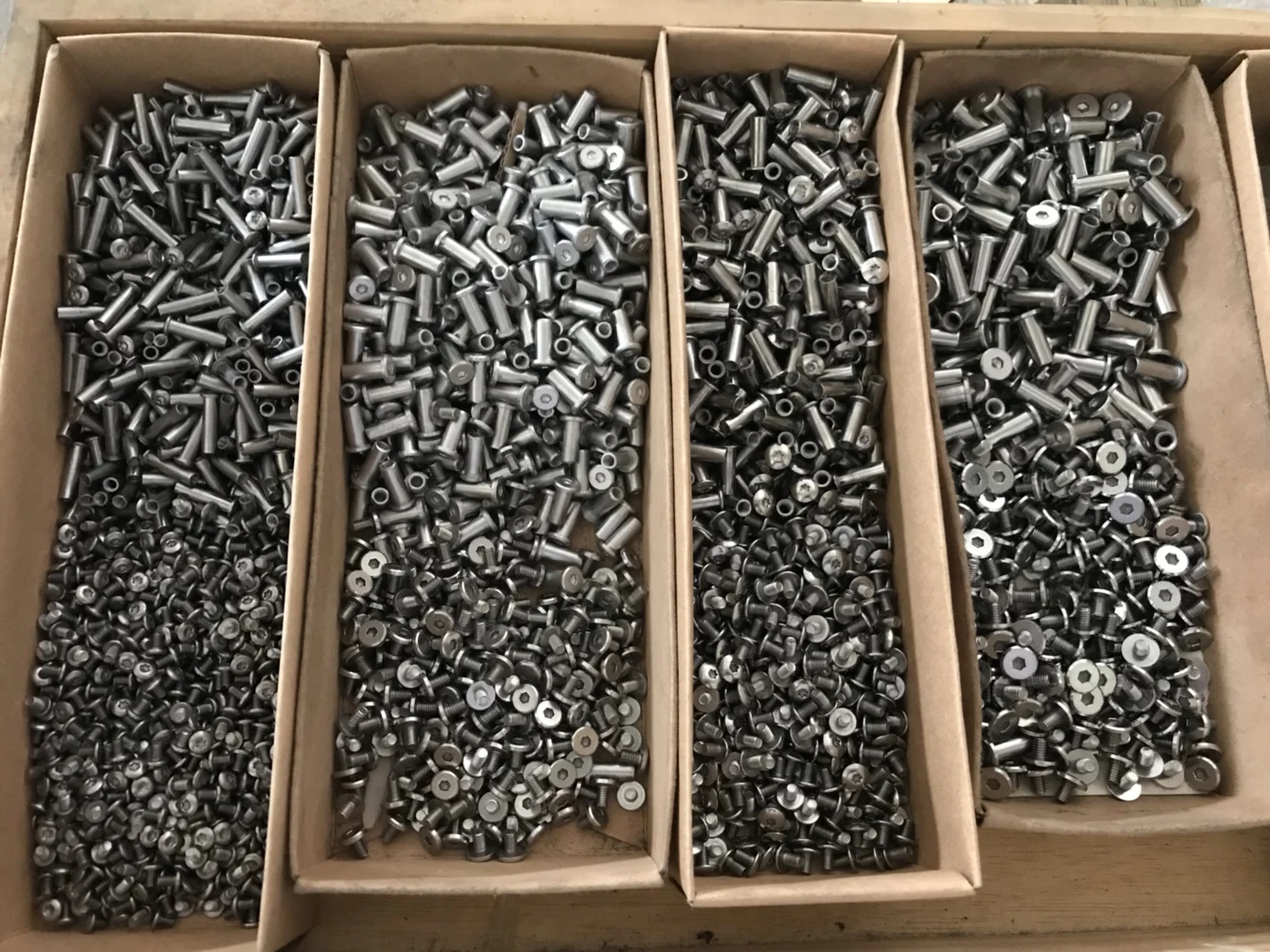 4 Sets Diy Knife Material Making Folding Knife Screw Rivet Shank Slotted Screw Lock Screw