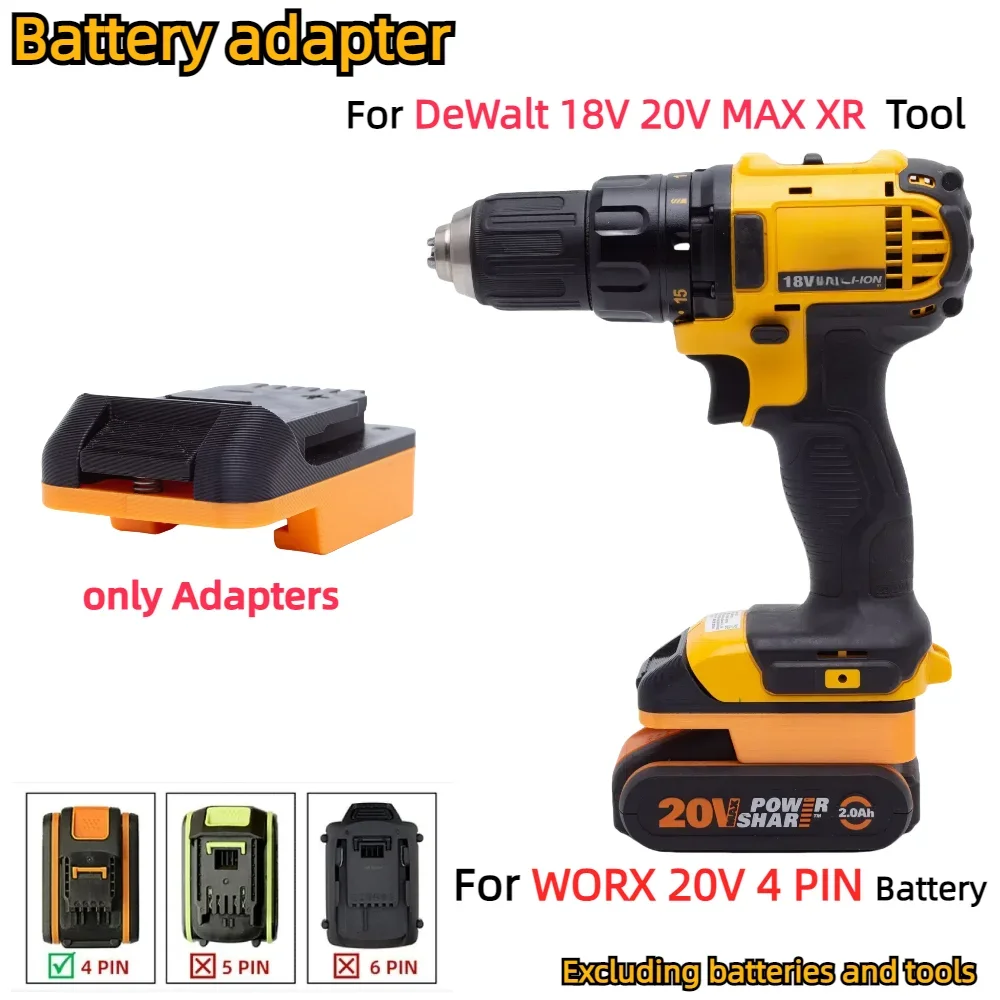 Drill Worx 20v Battery Compatibility With Dewalt For Worx 20V 5Pin