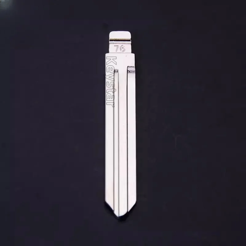 10pcs/lot Metal 76# KD Car Key Blank Flip Remote Blade NO.76 Metal Spare Key Head for KD KEYDIY VVDI Xhorse Remote for JAC car remote key,car key