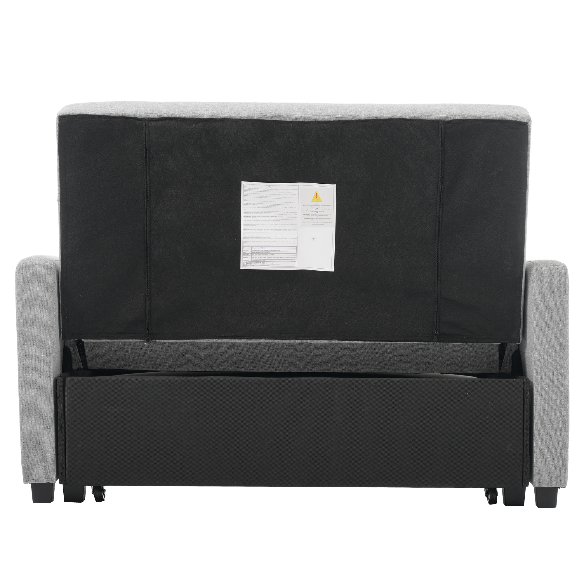 Multifunktionales Klappschlafsofa, verstellbare Rückenlehne, ideal für kleine Wohnungen und Studentenwohnheime, 180 x 127 cm Komfort – Detail 16