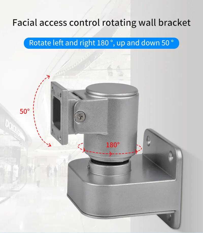 Aluminum Alloy Universal Gimbal Holder Base Wire Brackets for Face Recognition A