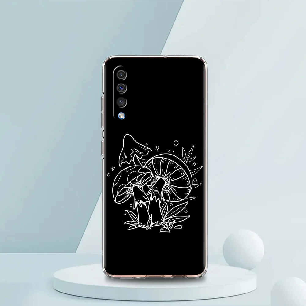 Pilz transparente Telefon hülle für Samsung Galaxy A12 A22 A50 A70 A40 A10 A20 A30 A02 A03S A04 Abdeckung Silikon hülle Coque Capas – Detail 8