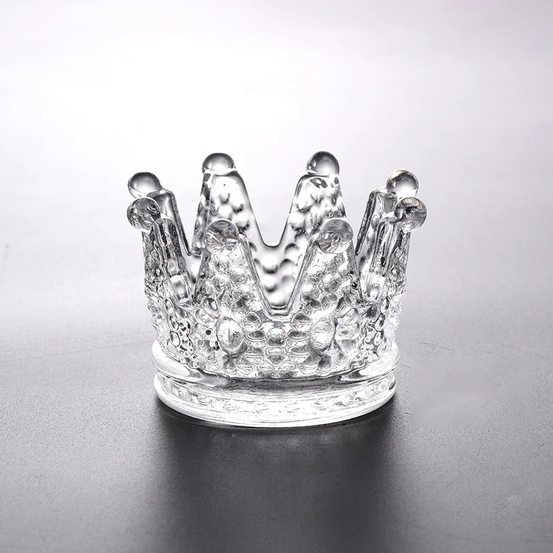 Crown Ashtray Creative Home Glass Ashtray European Candlestick Crystal
