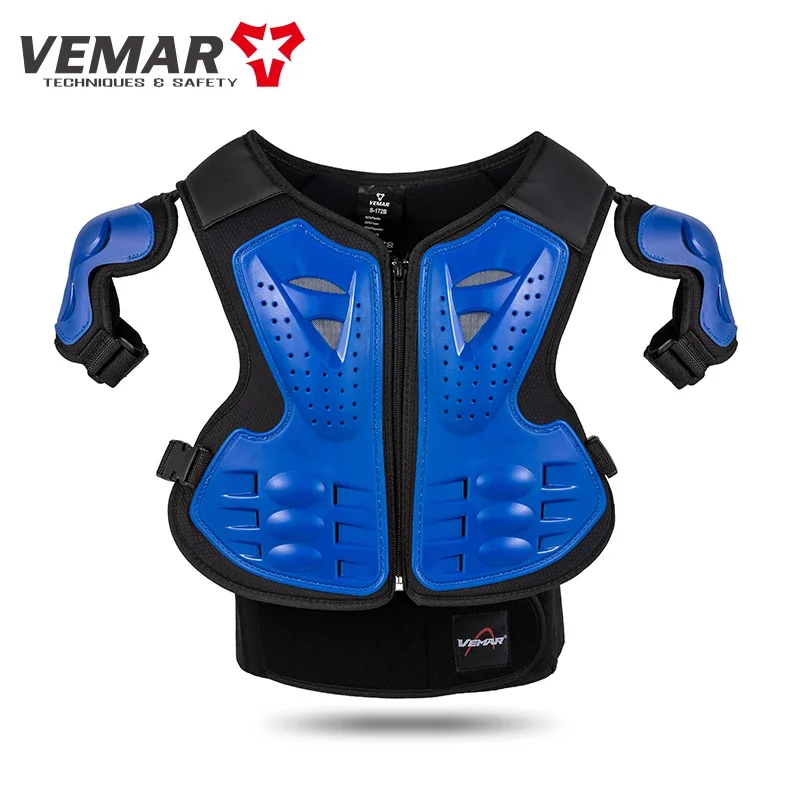 VEMAR Child Youth Body Protect Armor Motocross Armour Vest Skating Waistcoat Motorcycles Kids Chest Spine Shoulder Pad Armor