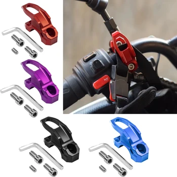 Gancio Portaoggetti Multifunzionale per Moto e Scooter, 1 Pezzo, Gancio Universale per Manubrio Moto, Supporto in Alluminio per Bagagli e Casco