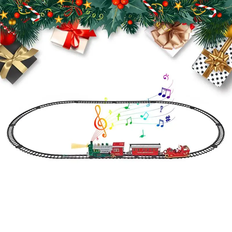 

Christmas Train Toy Train Set For Creative Fun Train Track Toy Under The Tree Electric Train Toys For Children Boys Girls