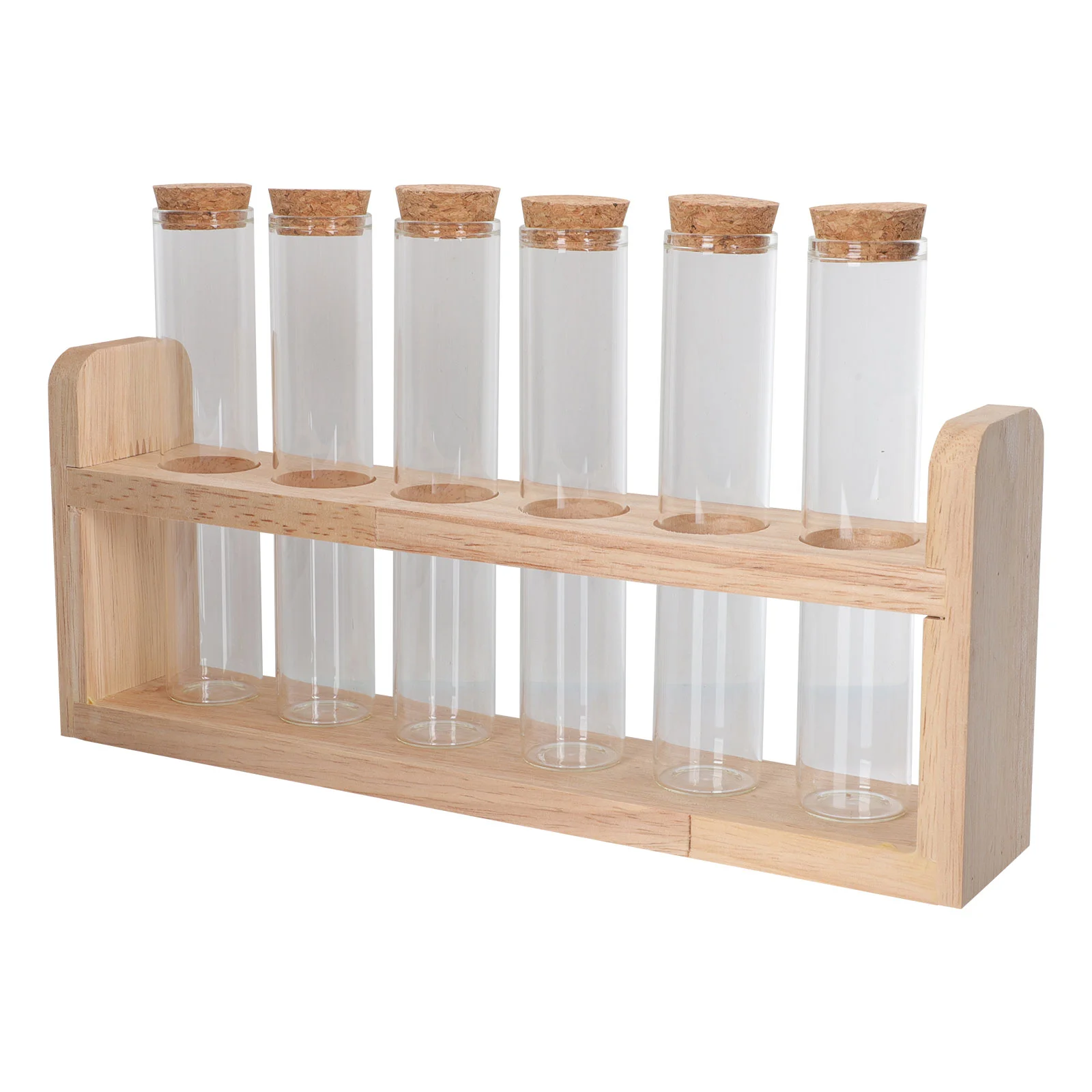 

1 Set of Displaying Test Tube With Stand Kitchen Test Tube Multi-function Glass Tube Kitchen Supply
