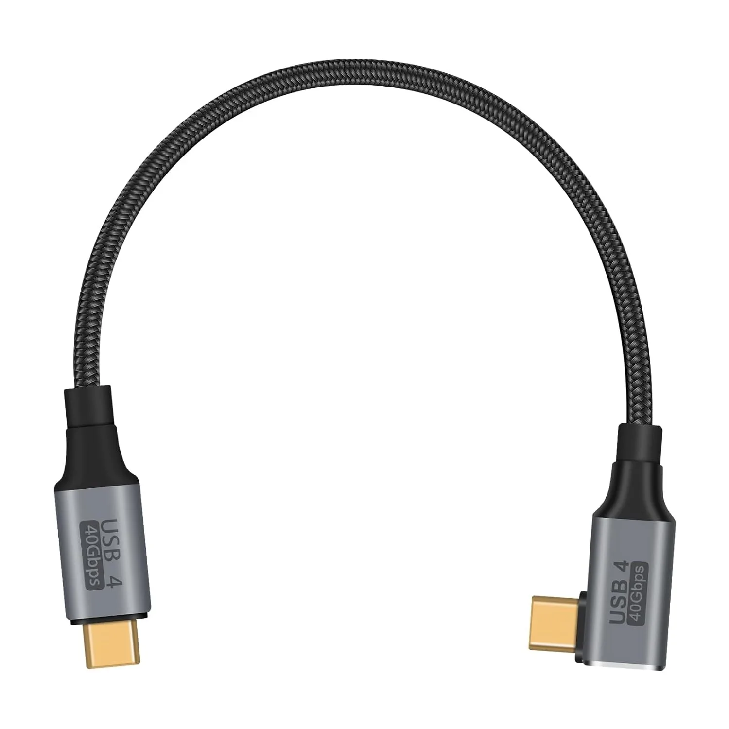 Кабель USB C короткий с прямым углом, 100 Вт, 40 Гбит/с Кабель USB C короткий с прямым углом, 100 Вт, 40 Гбит/с