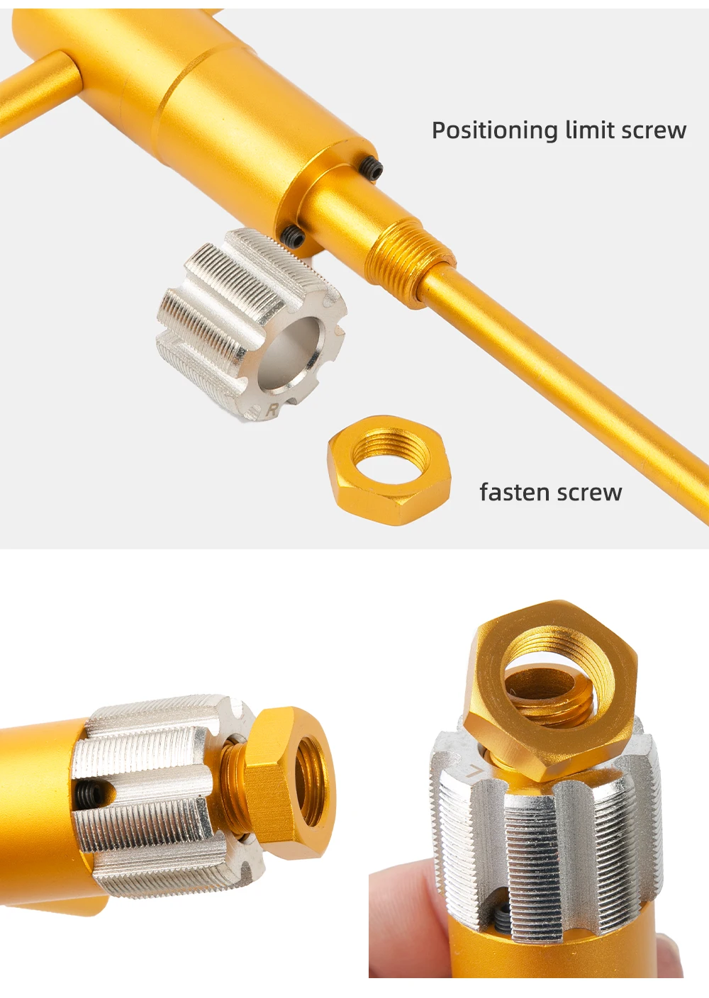 AXI Adjustable Ratchet Tap Holder Wrench Set BC1.37x24 BSA Thread Bottom Bracket Tapping Tools For Bike Repairing Workshop Tool