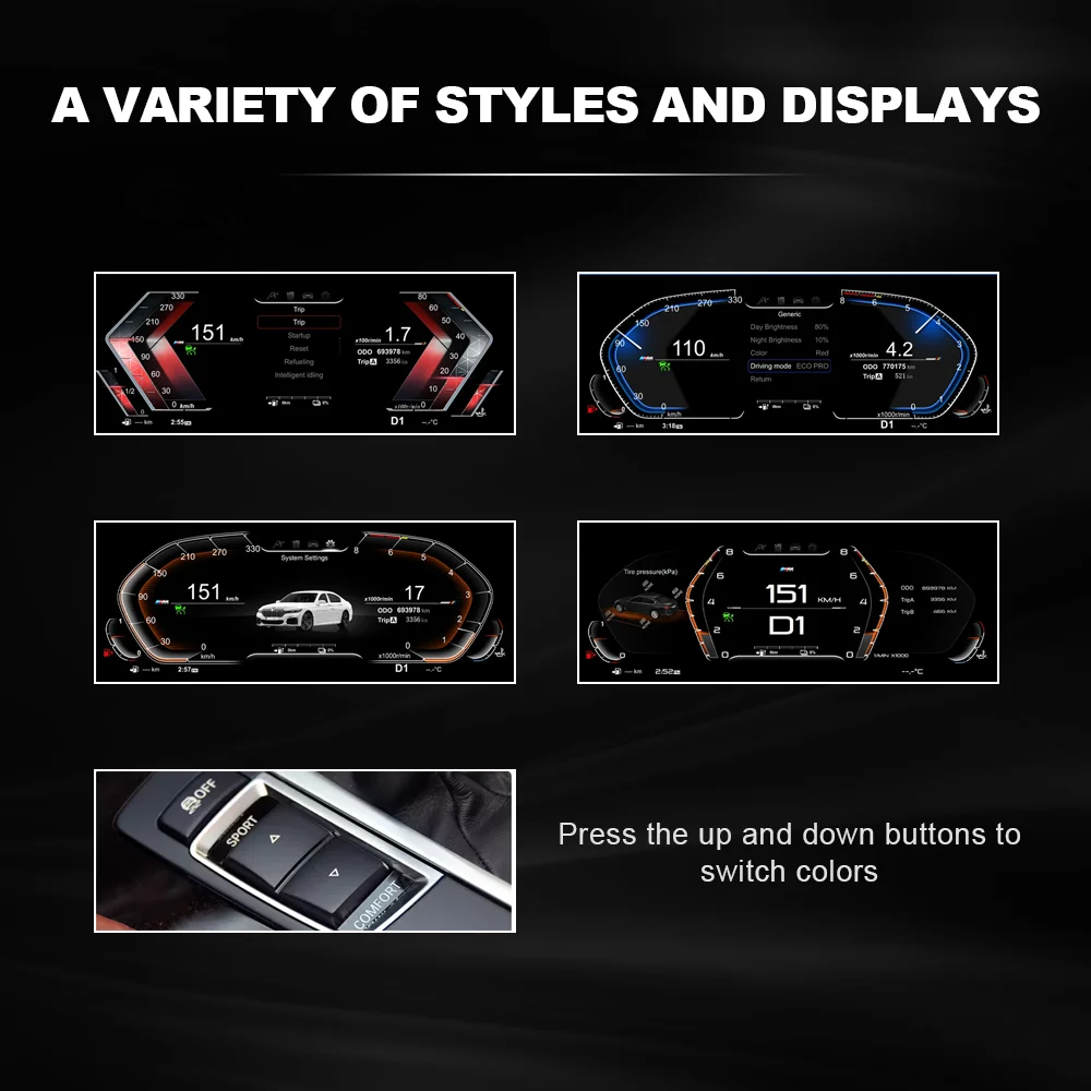 Panel de Instrumentos Digital 2026 para BMW Serie 1 2 3 4 5 6 7 X1 X2 X3 X4, Velocímetro, Panel de Instrumentos F10 E90 E60 F20 4