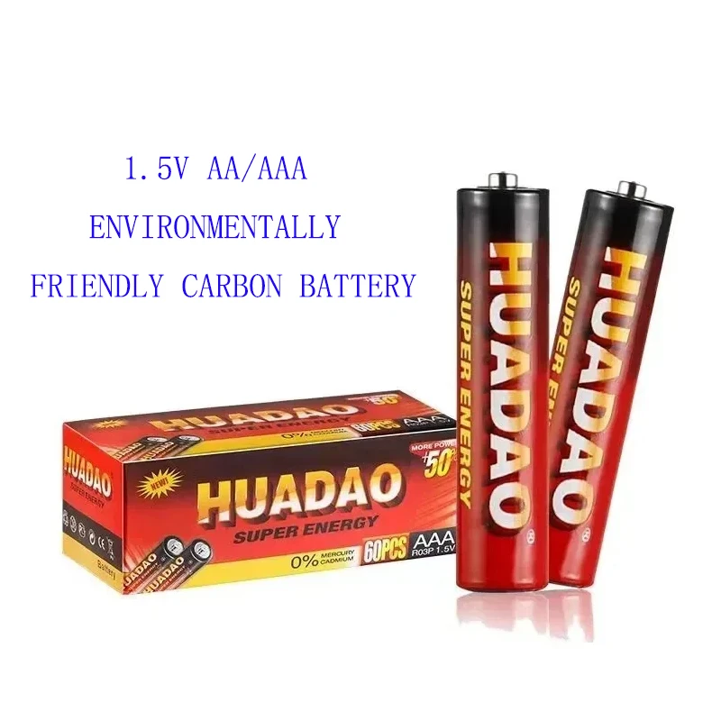 1.5V Aaa Aa, N. 5 No. 7 Huadao Carbon Battery, Senza Mercurio, Innocuo, Sicuro Ed Ecologico, Vari Giocattoli, Orologi