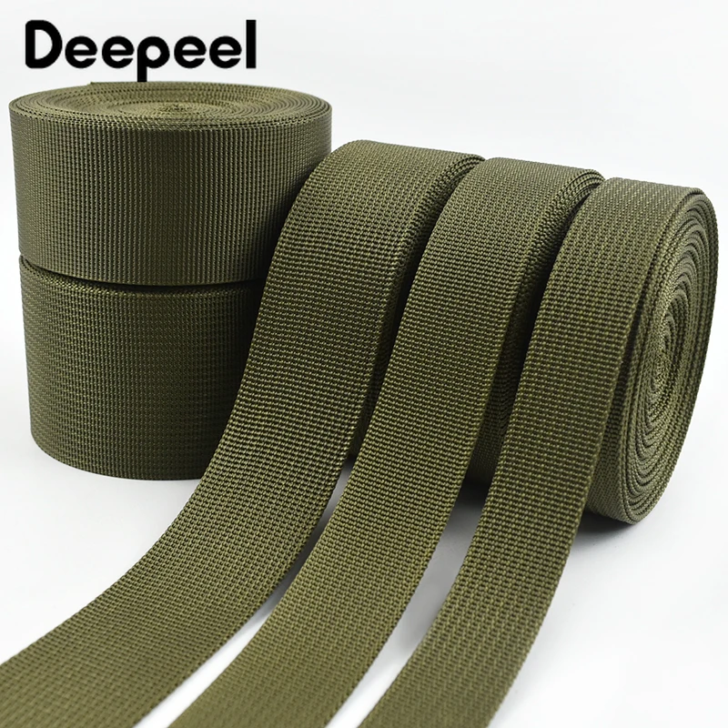 Durable Army Green Nylon Webbing Strap for Safety Belts and Knapsack Sewing