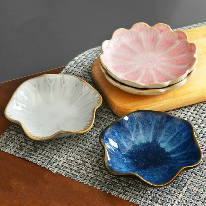 

Кухонная керамическая миска, японские столовые приборы, блюдо для уксуса, соевый соус, приправленная тарелка для костей, блюдо для погружения в цветы, креативная тарелка для закусок