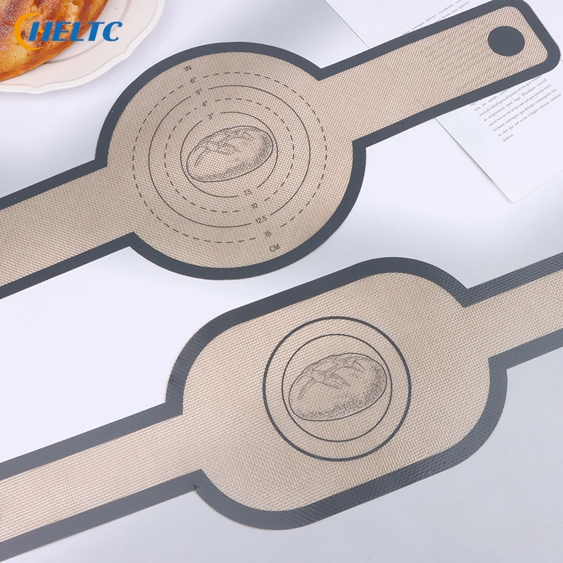 1PC Silicone Baking Mat Dough Transfer Pad Instead Of Parchment Sling Long Handle Sling Non-Stick Extraction Pad Oven Accessorie