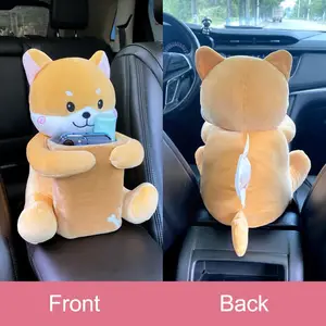 2 In 1 Cute Cartoon Car Tissue Box Creative Lovely Rabbit Short Plush Tissue  Box Holder For Car Armrest Box Car Seat Tissue Box - Stowing Tidying -  AliExpress