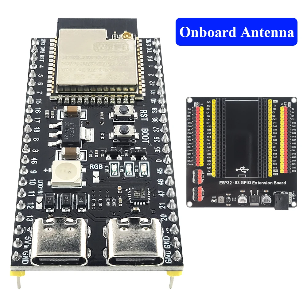 ตัวเลือกสินค้า บอร์ดพัฒนา IoT ครบวงจร ESP32-S3 โมดูล Wi-Fi & Bluetooth 2.4GHz