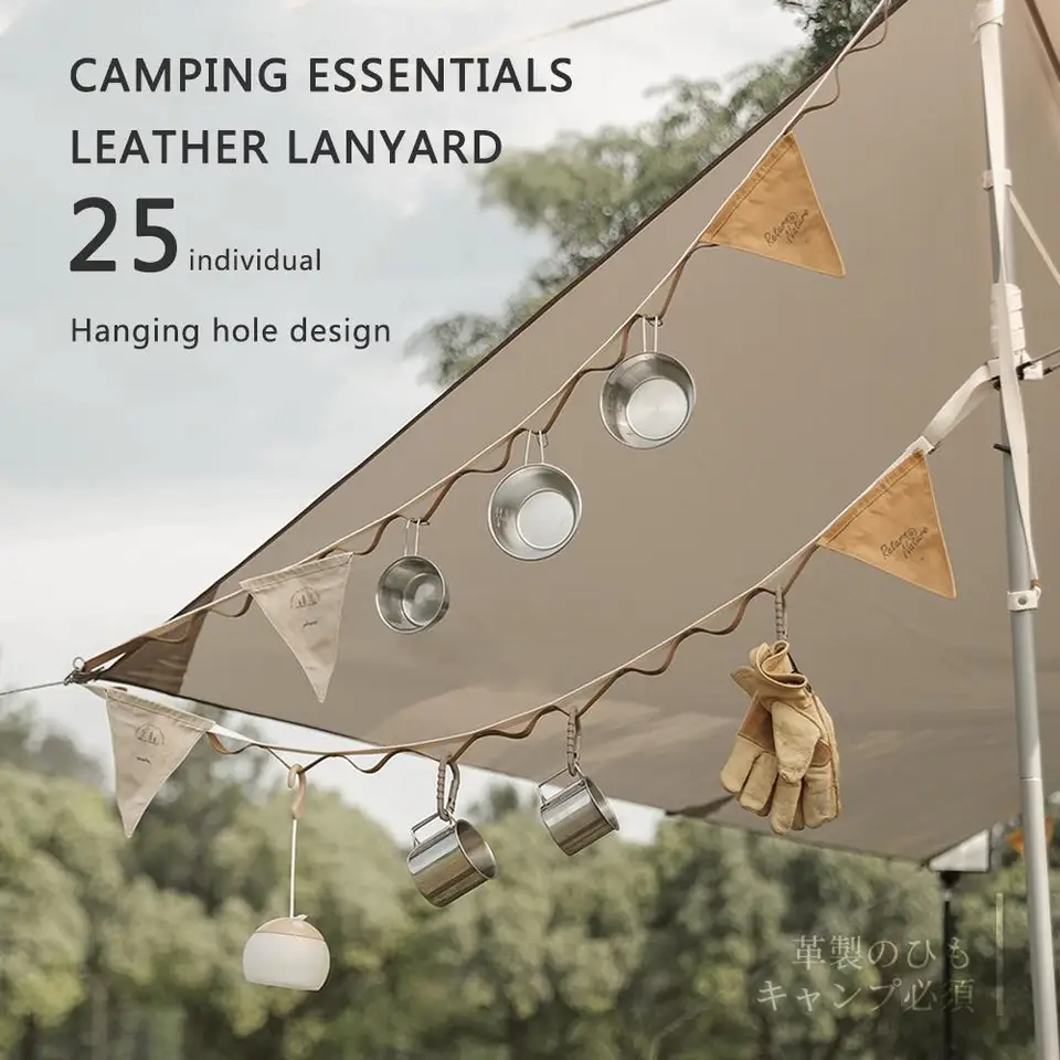 A must-have for camping enthusiasts! the hanke outdoor clothesline: one rope, multiple uses, a lifesaver