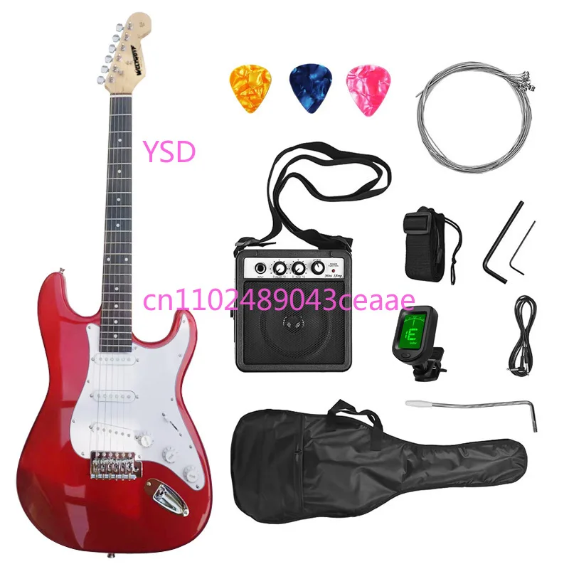 일렉트릭 기타 싱글 쉐이크 ST 시리즈 세트 전문가급, 성인 초보자용, 일렉트릭 기타 세트