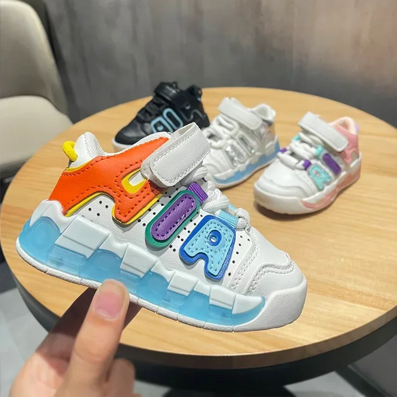 Children's Sneakers Boys Girls Non-slip Sport Shoes Toddler Non-slip Sneakers Casual Soft Shoes Kids Outdoor Four Seasons