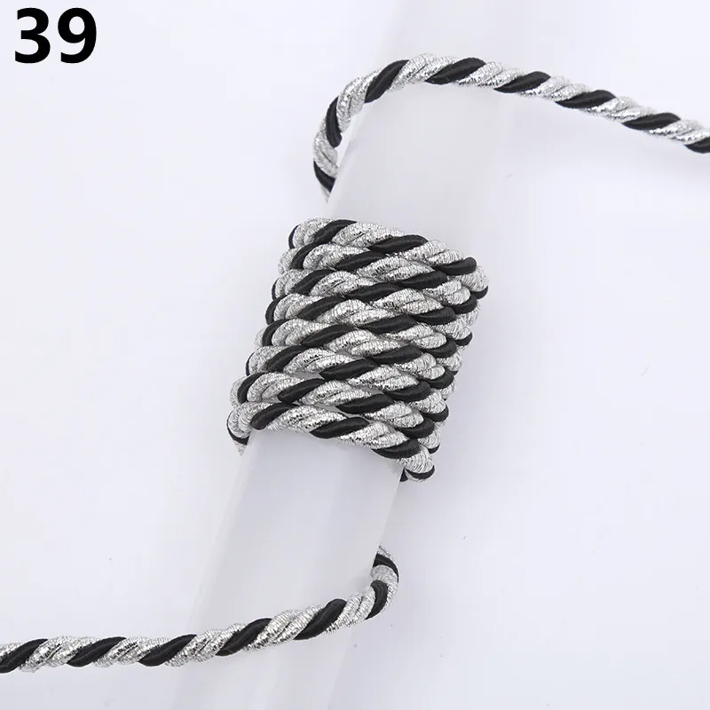 5m 3mm Three-Strand Colorful Polypropylene Rope for Rustic Home Decor & DIY Projects