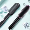 Adjustable Tourmaline Ceramic Hair Comb with 5 Levels - Multifunctional Curling Iron Brush 1
