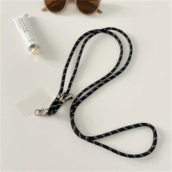 Vibrant Adjustable Nylon Phone Strap with Stylish Pendant (D)