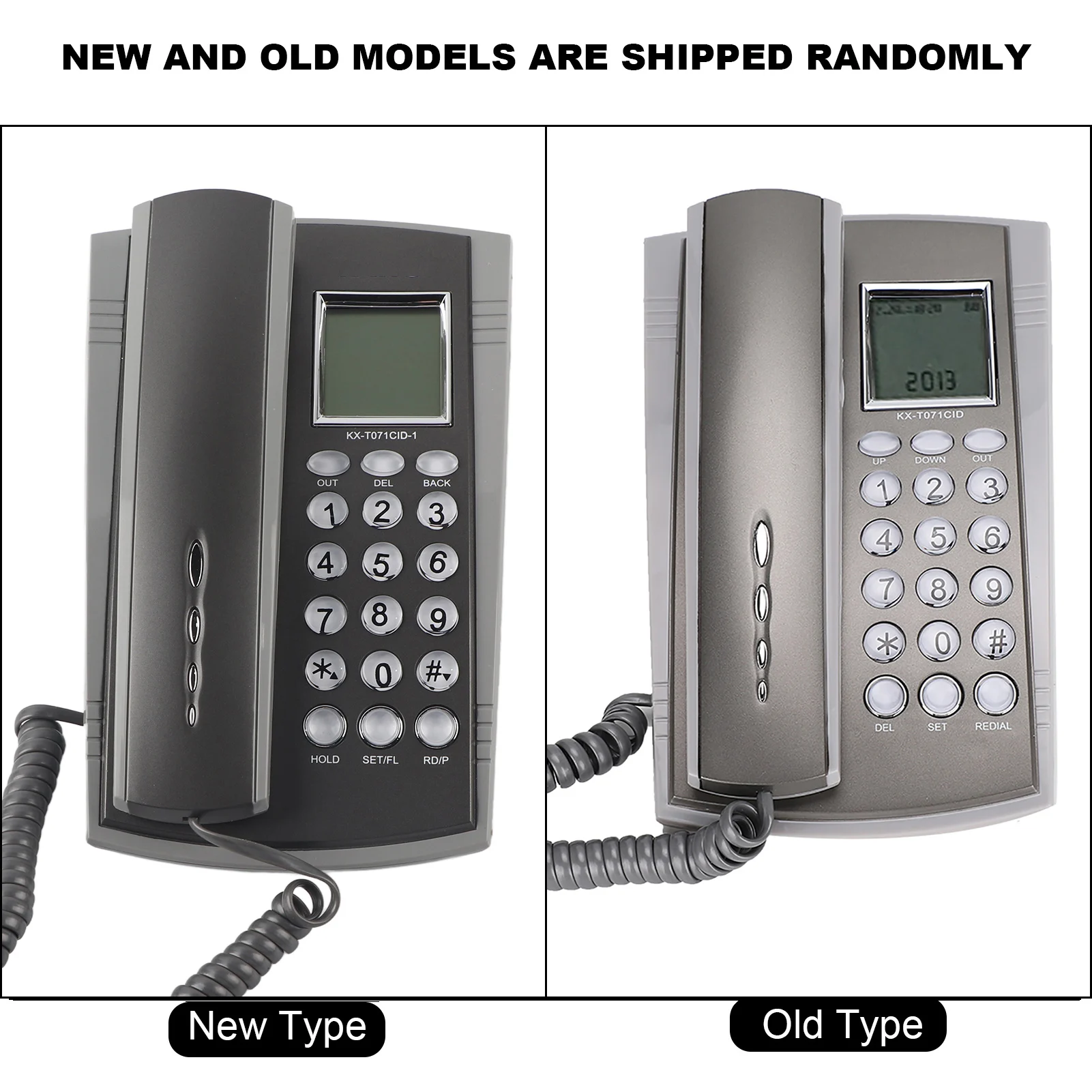 KX T071CID Wall Mount Desktop Corded Telephone Phone Mute Home  Hotel Call Center Gray  Corded Telephone