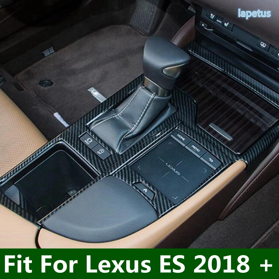 

Car Transmission Central Control Stalls Gear Shift Box Decor Panel Cover Trim For Lexus ES 2018 - 2023 Carbon Fiber Accessories