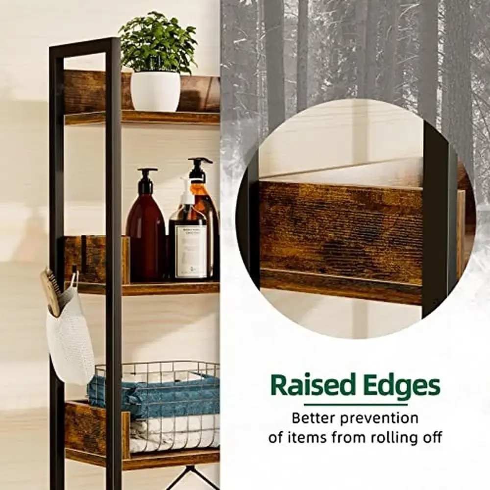 Bathroom Over Toilet Storage Shelf 3 Tier Freestanding Space Saver Organizer Durable Rack Laundry Kitchen Living Room 9.29"D x