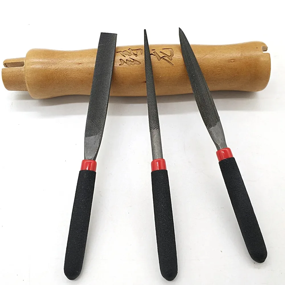 Needle File Kit Small Steel Files Needle Flat File for Stone Glass Metal Carving Woodworking