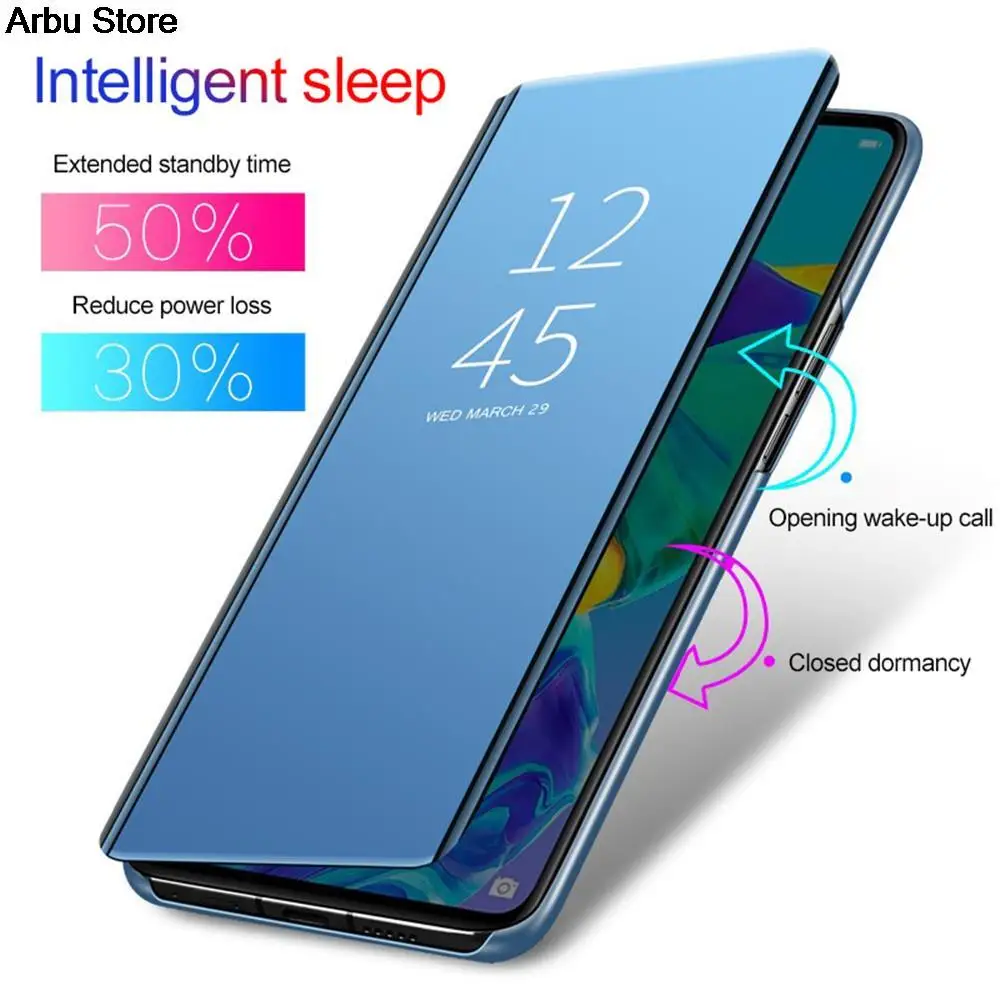 삼성 갤럭시 A21S A217 A217F 케이스 플립 스탠드 뷰 미러 케이스 홀스터 커버 가죽 케이스 삼성 A21S 2020 SM-A217F/DS