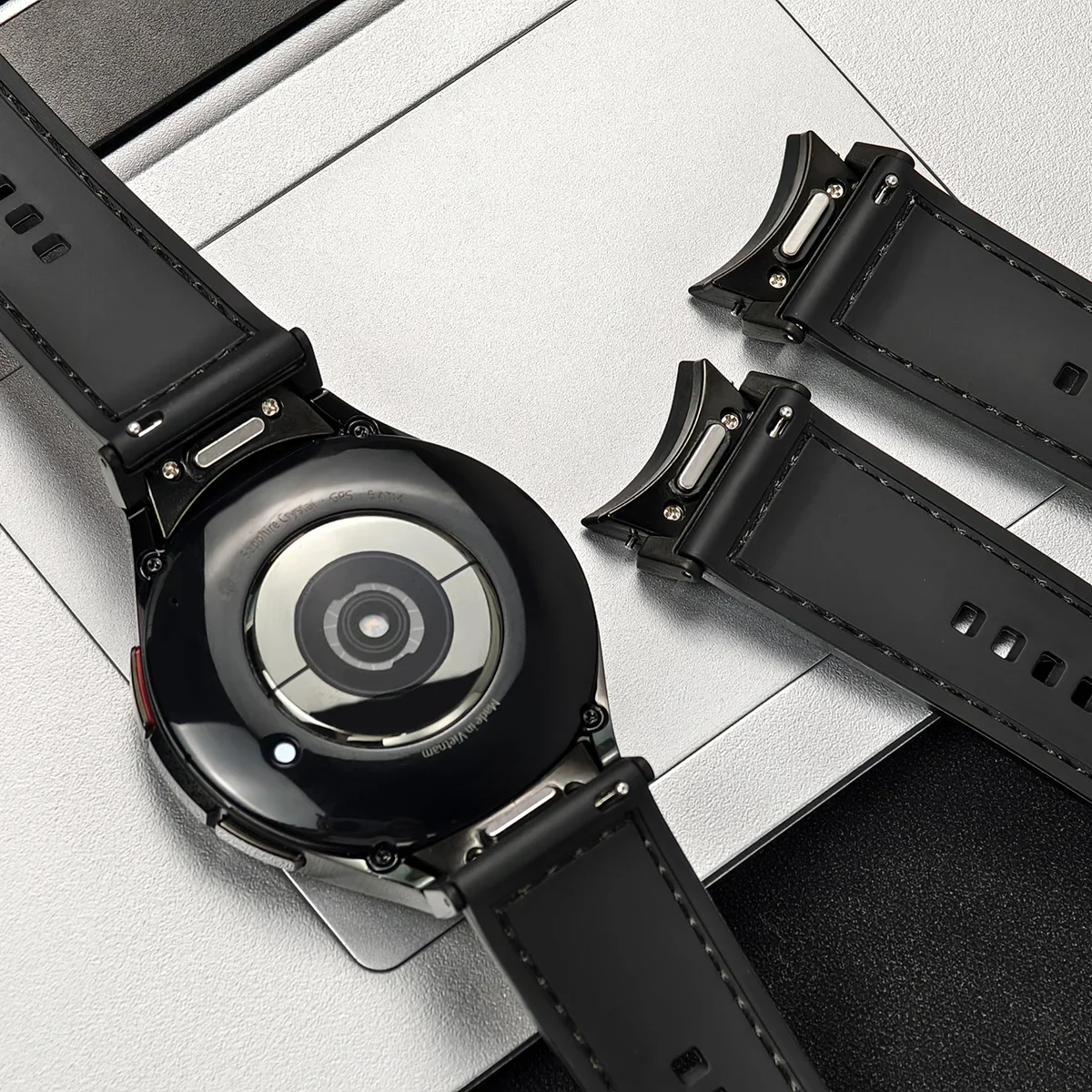 Premium 20mm Quick Fit Leather Watch Band - No Gaps Design