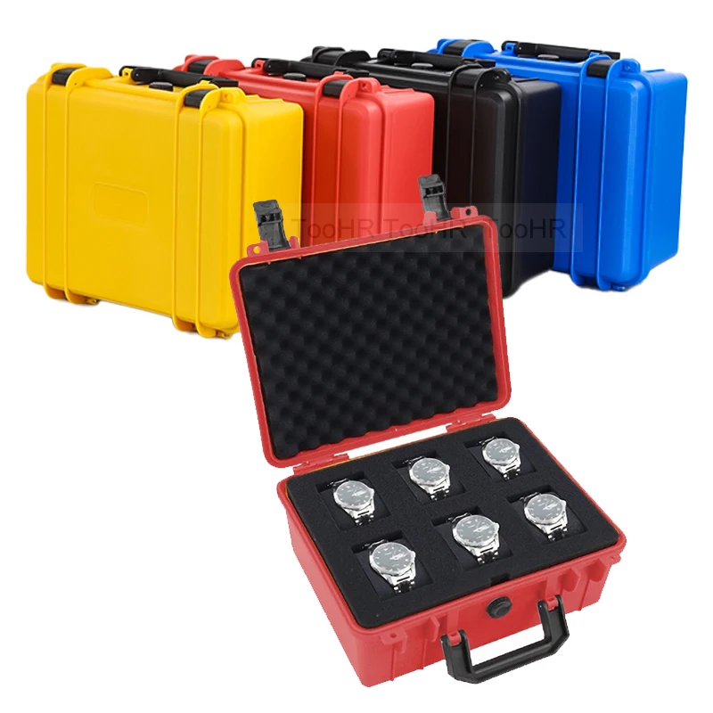 

Watch Tool Safety 6 Impact Case Box Foam Portable Watches Grid Equipment Storage For Case Dry With Plastic Box Resistant