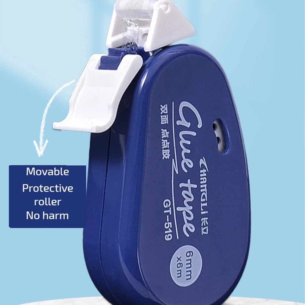 

6 м * 6 мм двухсторонний клейкий Скрапбукинг коллаж фотоальбом школьные канцелярские принадлежности ролик