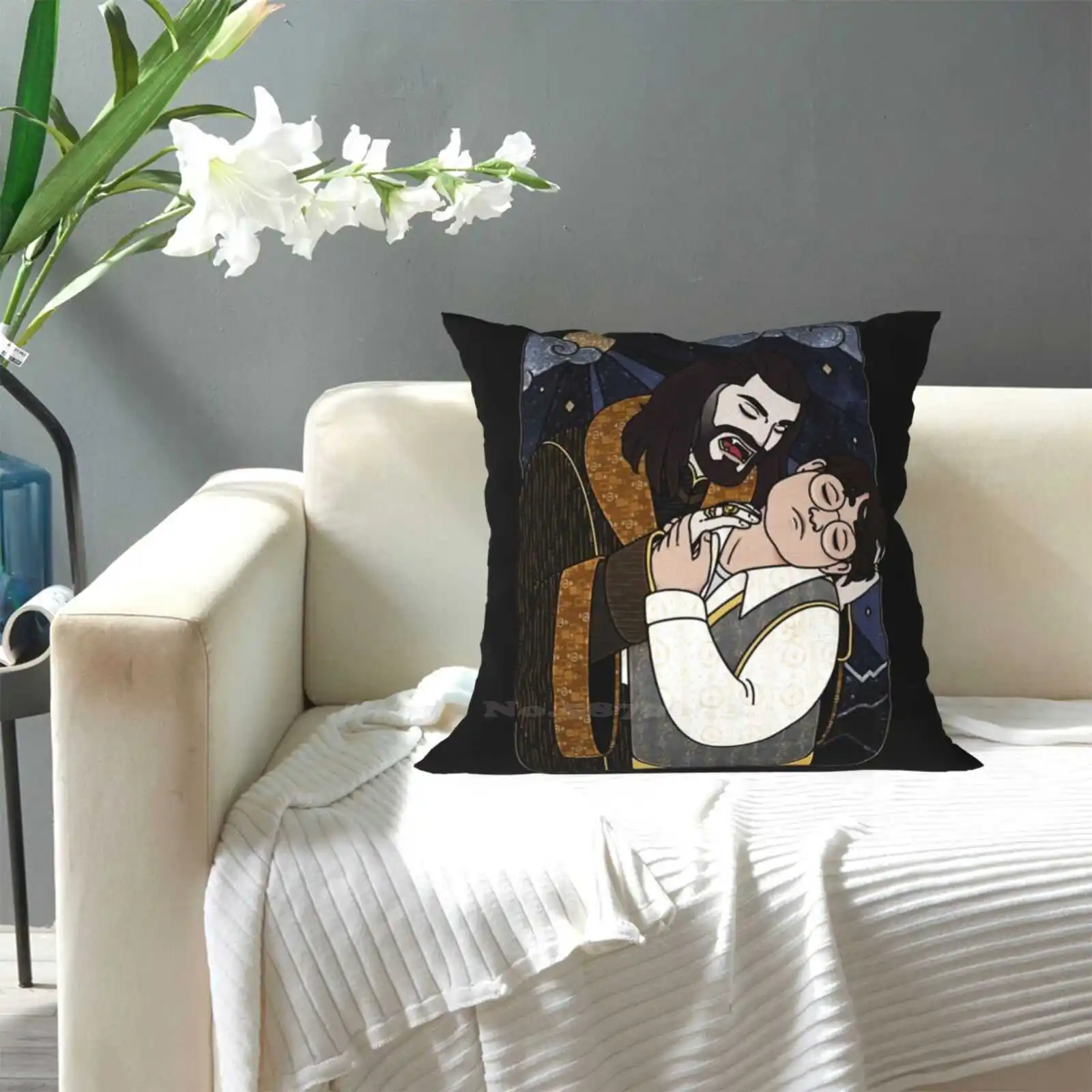 Vampir Kiss Pillowslip Pillowcase Wwdits Vampires Guillermo Nandor Fx Nandermo What We Do In The Shadows What We Do In The 6