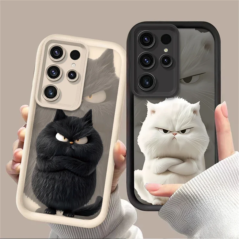Adorable Black and White Cat Phone Cover