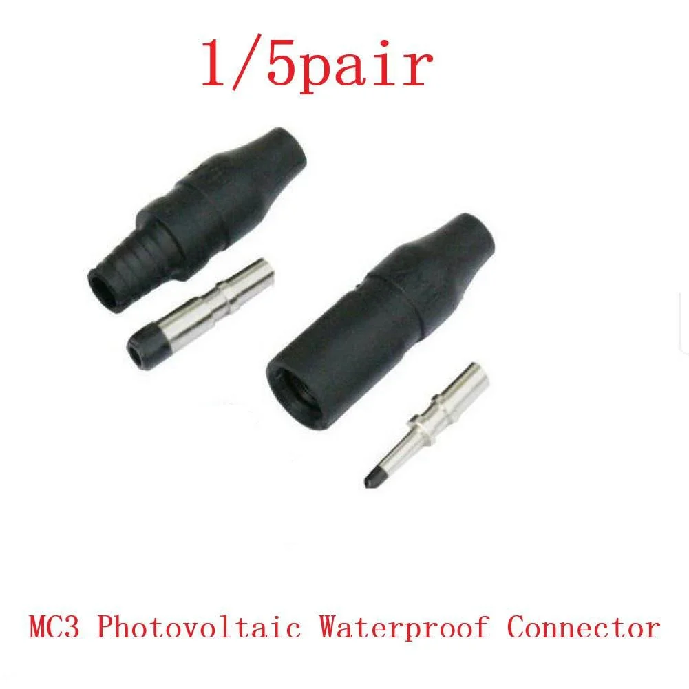 

1/5Pair Solar PV Connector MC3 Male And Female Wire Connector IP67 Waterproof Used For Solar Cable 2.5mm² 4mm² 6mm² Connecting